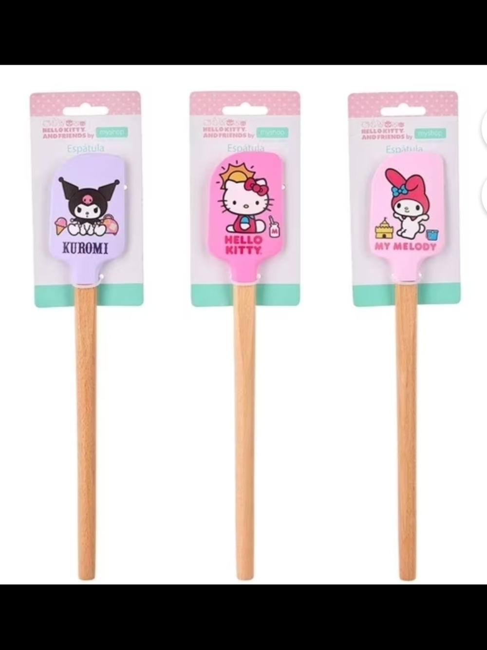 Sanrio Hello Kitty & Friends Pink Silicone Spatula - Hello Kitty 3 Pc Set